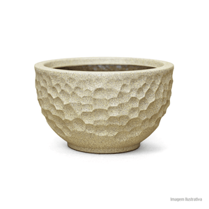 Vaso luna redondo 11cm areia nutriplan/ref.7303211