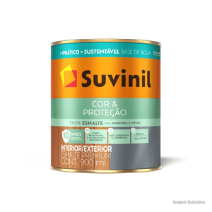Tinta esmalte fosco cor & proteção base água 0,9l preto coral/ref.50790810