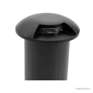 Embutido de solo trevo 1w 3000k preto bivolt gaya/ref.1784