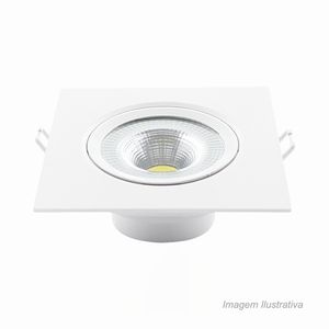 Spot de embutir quadrado supimpa 7w 3000k amarelo - avant