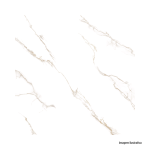 Piso vivence brilhante 58x58cm branco bellacer /ref.170094