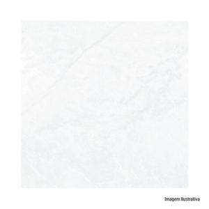 Piso Marmo Artemis Bianco 75x75 Acetinado Bellacer /Ref. 575000