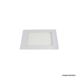 Painel led slim embutir quadrado 24w 4000k neutra - llum