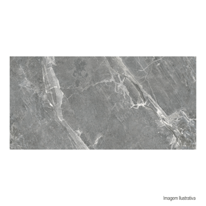Porcelanato acetinado venato grigio 62x121cm damme / ref.ar12242