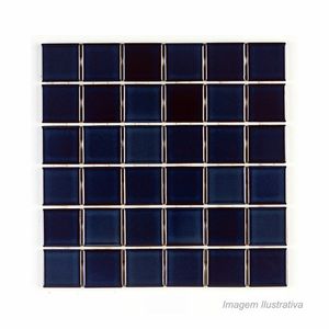 Pastilha de porcelana cobalto ssg8403 esmaltada 5x5cm azul - atlas