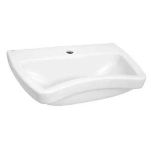 Lavatório para coluna polido acesso 41,5x60cm branco celite /ref. 1310550011300