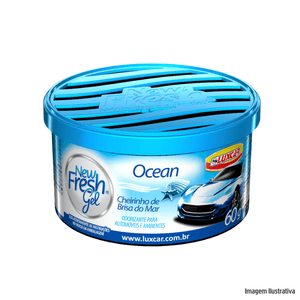 Aromatizante luxcar new fresh gel ocean 60g 3m do brasil /ref:4744.