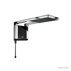 Chuveiro elétrico acqua storm 220v preto/cromado - lorenzetti