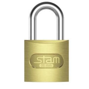 Cadeado zamac latonado e-coat 30mm - stam