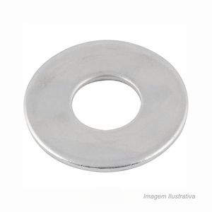 Arruela lisa 3/8" ferro zb c/100 - vonder