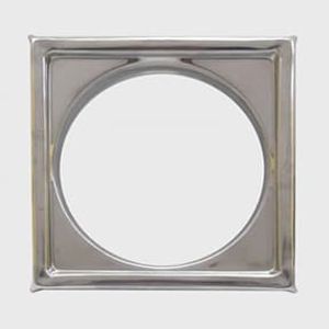 Porta grelha quadrada 100mm inox - clarinox