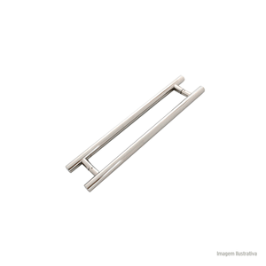 Puxador pop line tubular 22x500x400mm inox polido - geris
