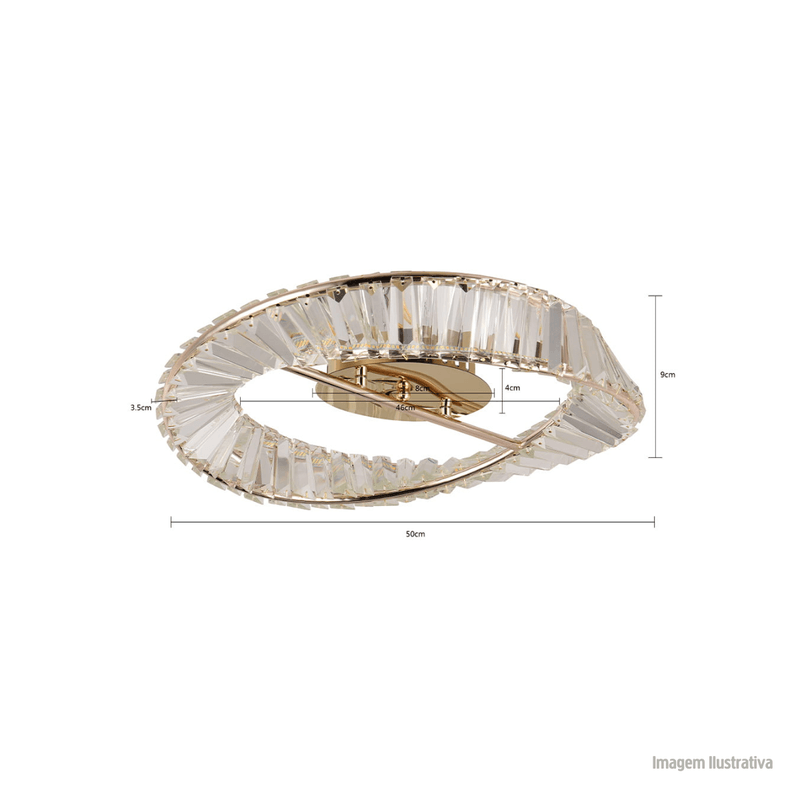 Plafon_Led_Cristal_Lezie_50CM_41W_3000K_Ouro_Brilho_Nordecor__REF_2739_8008311