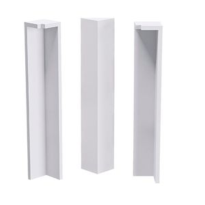 Terminal canto externo 7cm 4 unidades branco - santa luzia