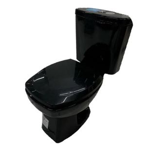 Kit bacia sanitária com caixa acoplada thema preto - incepa