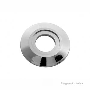 Canopla para torneiras abs 1/2" cromado - blukit