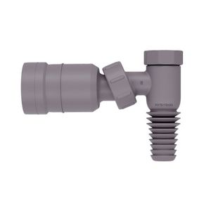 Adaptador articulado 45 com retenção cinza - blukit