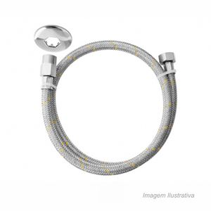 Ligação flexível para instalação de gás 100cm inox - blukit