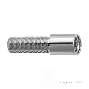Extensão para torneiras de 1/2" por 40mm cromado - blukit