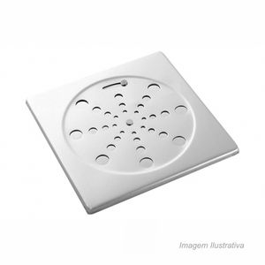 Grelha quadrada para caixa 100 mm com fecho blukit