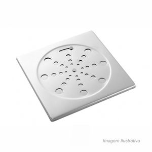 Grelha quadrada para caixa 150 mm com fecho blukit