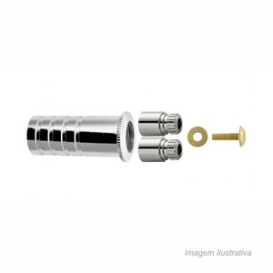 Prolongador para registro padrão deca 20mm cromado - blukit