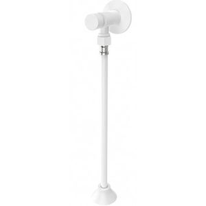 Válvula para mictório com canopla e flexível 30cm branco - blukit