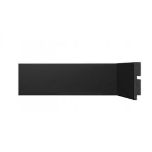 Rodapé de poliestireno r.3451 70x13mm com 2,4mts preto - santa luzia