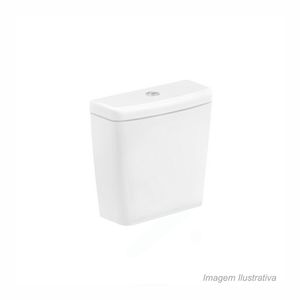Caixa acoplada ecoflush 3/6 lts polido suite 38,5x35,5cm branco incepa /ref. 1375700015100