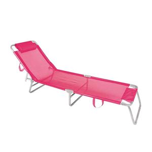Cadeira espreguiçadeira de alúminio rosa - mor
