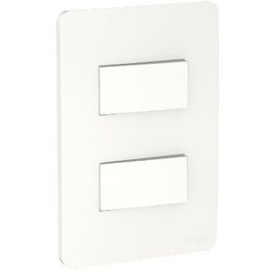 Conjunto  2 interruptores simples 10a orion branco - schneider