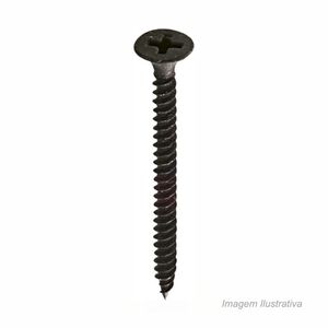 Parafuso para drywall cabeça trombeto ponta agulha phillips 3,5x25mm com 10 unidades - bemfixa