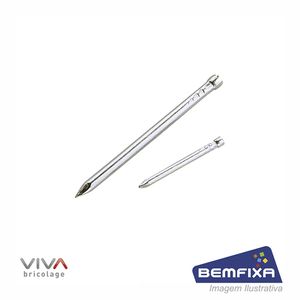 Prego de aço sem cabeça 18x27mm com 10 unidades - bemfixa