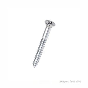 Parafuso phillips de cabeça chata 4,2x40mm com 10 unidades - bemfixa