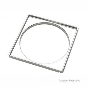 Porta grelha quad. cx. sif. 100mm bluki aco inox