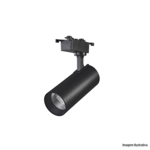 Spot de trilho authentic evo  6500k 7w preto avant /ref.911713709
