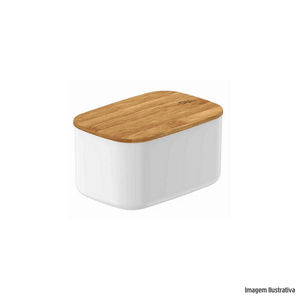 Pote hermético fechado keep 650ml branco ou /ref.phb505bcf
