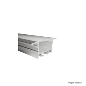 Perfil aluminio embutir venus branco 3mt alpertone /ref:3629b3.