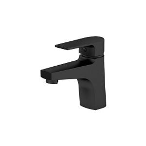 Monocomando de mesa para lavatório bica baixa bold preto fosco - fani metais