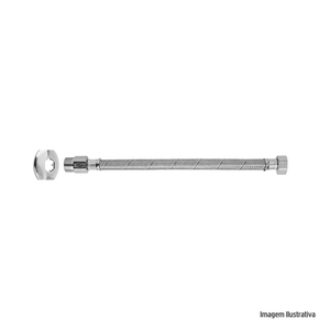 Engate Flexível Inox P/ Água (M X F) 1/2" 30CM - Blukit / Ref. 250101