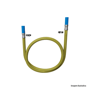 Engate Flexível P/ Gás Espigão 3/8 X 3/8 2,00MT - Blukit / Ref. 182532