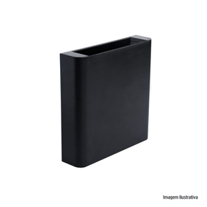 Arandela efeito 3w3000k preto bivolt ecoforce /ref:18549.