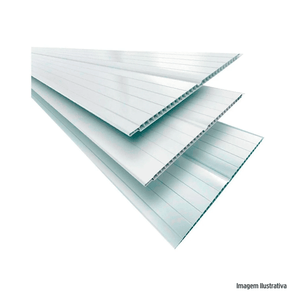 Forro pvc 200mmx04mm de 6 metros gelo - plasflex