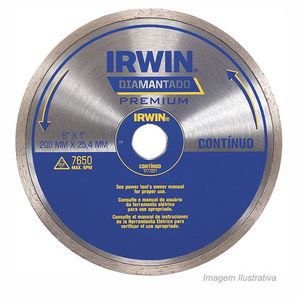 Disco diamantado liso premium 200x25mm - irwin