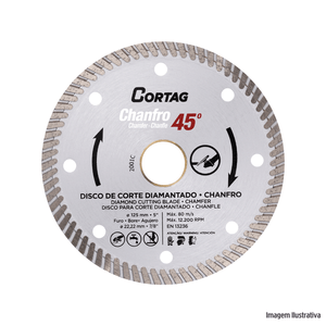 Disco diamantado 254xd.25.40 mm para chanfro cortag /ref:62015.