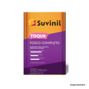 Acrilico toque fosco base b2 16 lt suvinil /ref.50841841