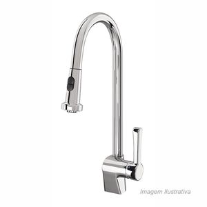 Monocomando para cozinha mangiare cromado - docol
