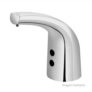 Dispensador de sabonete e detergente eletric mesa cromado - docol