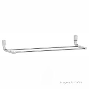 Porta toalha bastão duplo top cromado - docol