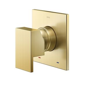 Acabamento monocomando para chuveiro new edge/minima ouro escovado docol /ref:926072.